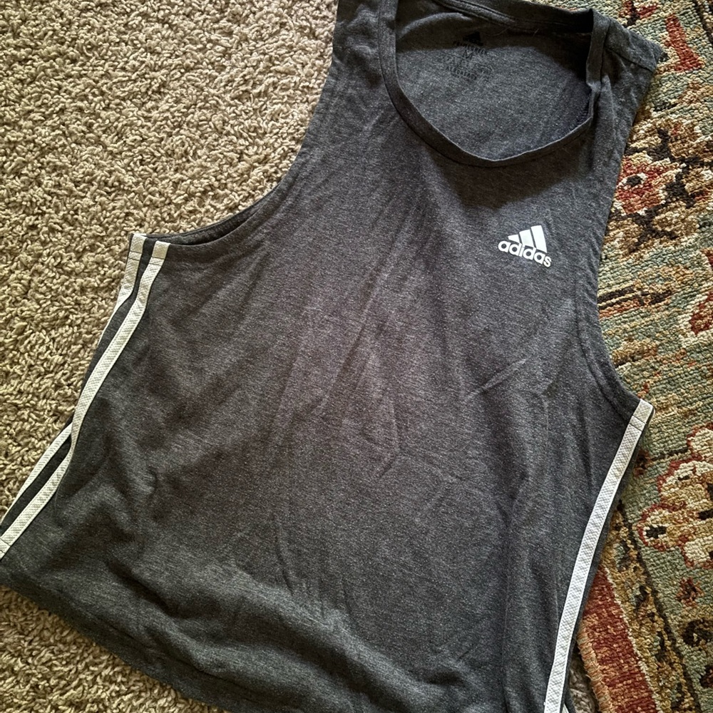 Adidas Heather Gray Tank Top